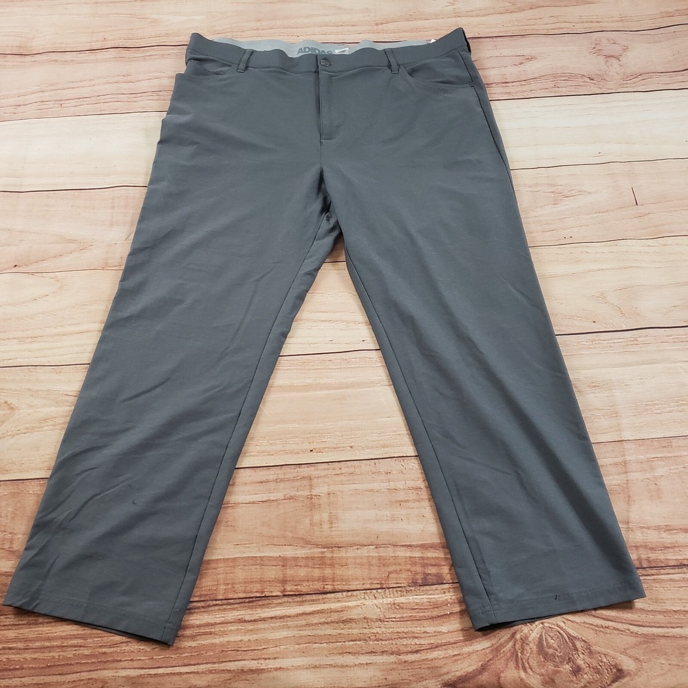 Adidas Pants Mens 40x30‎ Gray Straight Outdoor Golf Golfer Golfing Slacks Adult